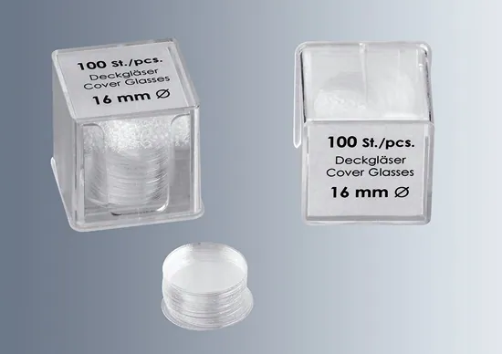 Microscope Cover Glass No.1.5 Thickness, 12mm Dia. (10 x 100/Box)