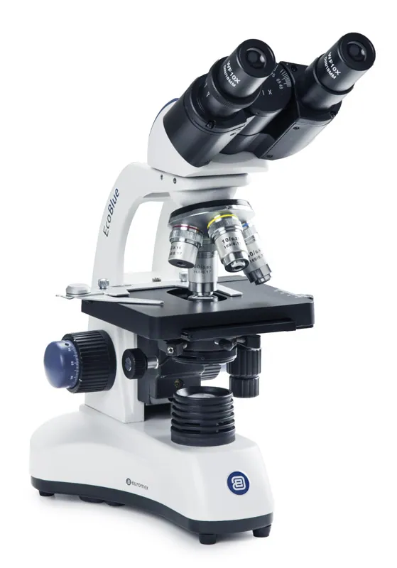 EcoBlue Binocular Microscope with achromatic 4/10/S40/S60x objectives, 1 W NeoLED™ cordless illumination and X-Y mechanical stage