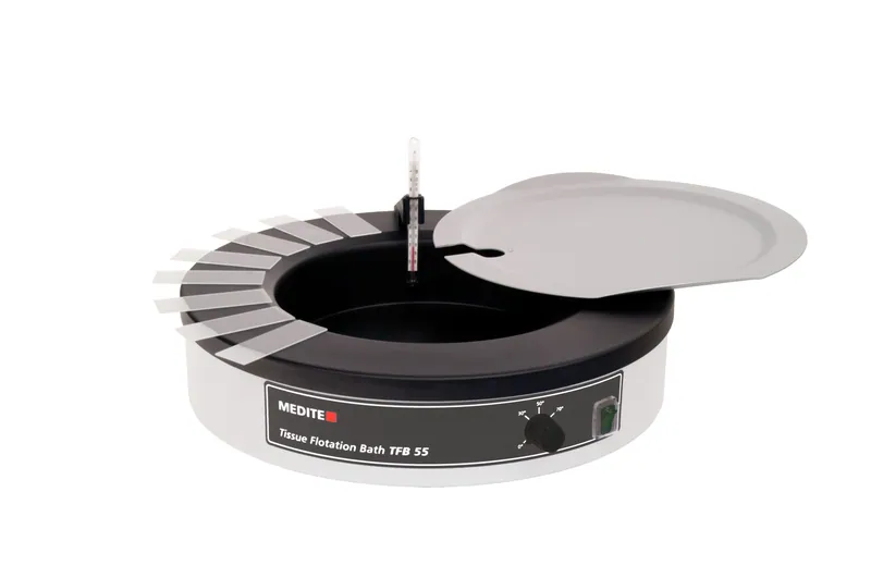 TFB55 Tissue Flotation Bath with extra wide rim, 30 - 90 Degrees 1.5lt Circular (11-4540-00 Lid Sold Seperately)