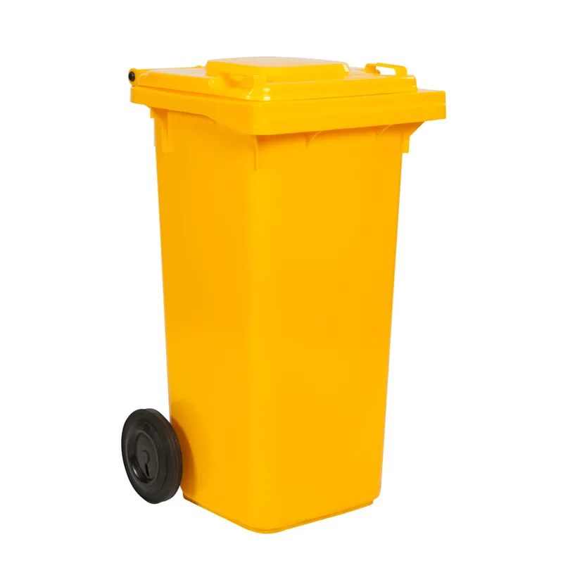 Mobile Waste Bin 120LT Yellow