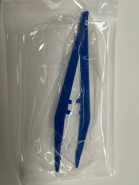 Forcep Blue Polypropylene 13cm Sterile Individual Peel Pack (25/Box)