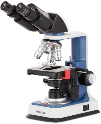 AmScope B120C-R Series USB-C Rechargeable Binocular Compound Microscope