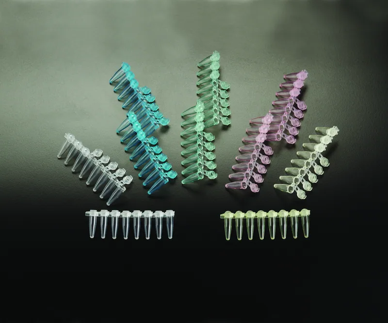 PCR Tube 0.2ml, Strip/8, Domed Cap, Natural, Low Profile (125/Case)