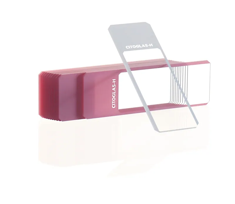 Microscope slides for blood smears