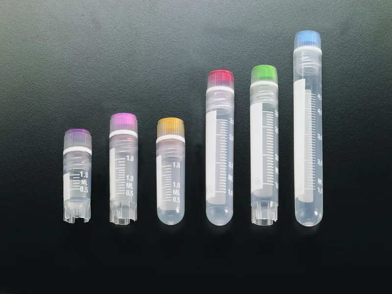 Cryovial 2ml, Internal Thread, Cap & Washer Seal, Self Standing (1000/Case)